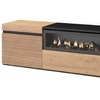 Image 8: Mueble para TV con acabado en roble y opción a chimenea eléctrica
