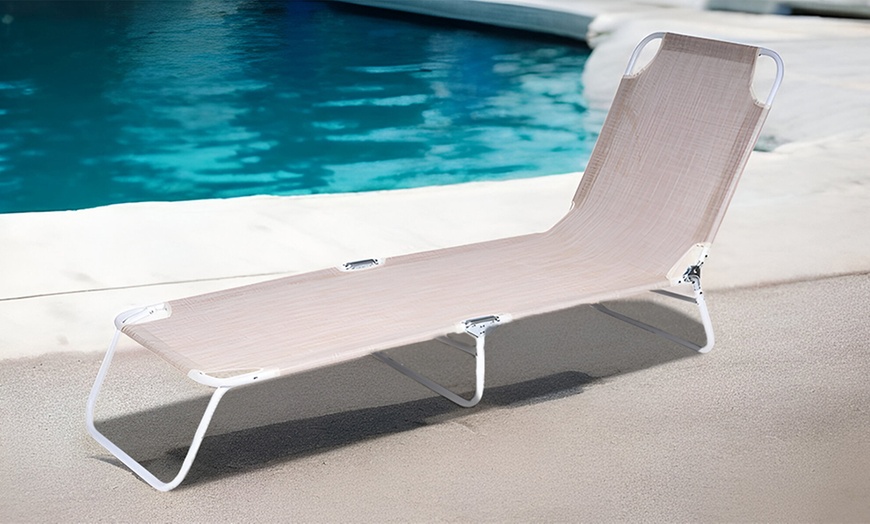 Image 5: Tragbare, klappbare Sonnenliege