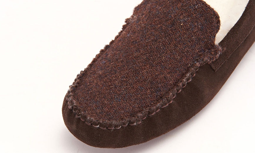 Image 6: Men's Harris Tweed Slippers