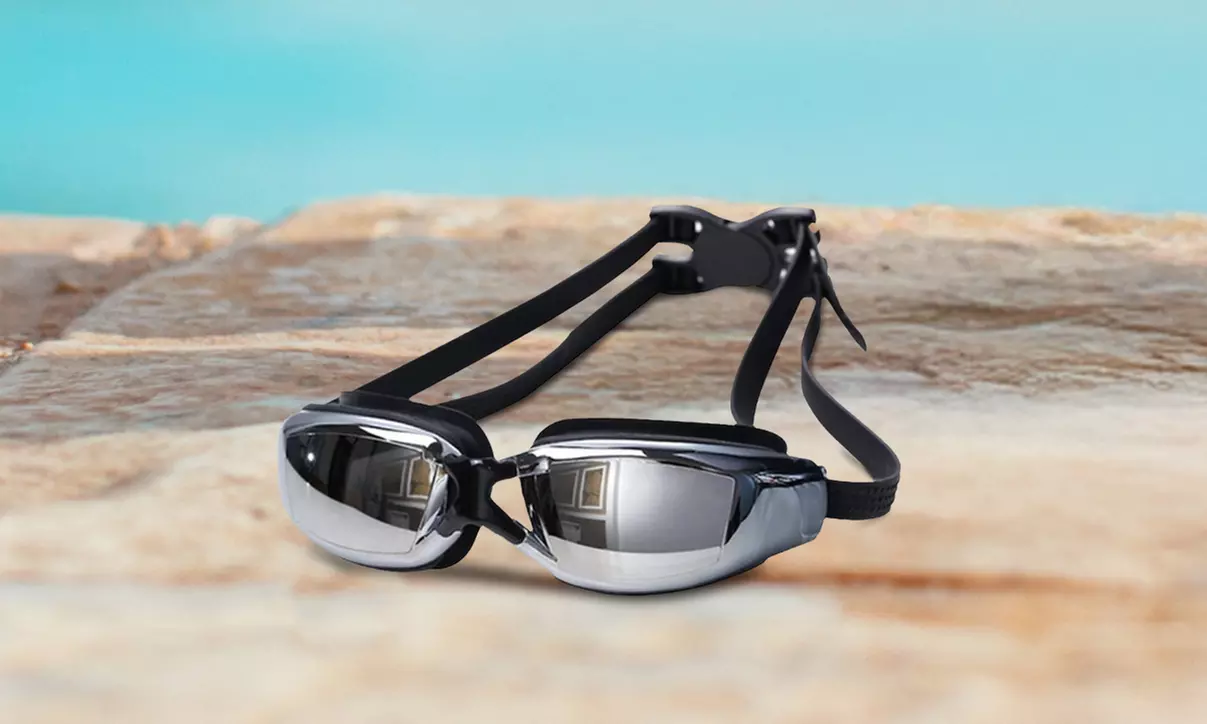 Swim Goggles, No Leaking, Anti-Fog UV Protection Swimming Goggles