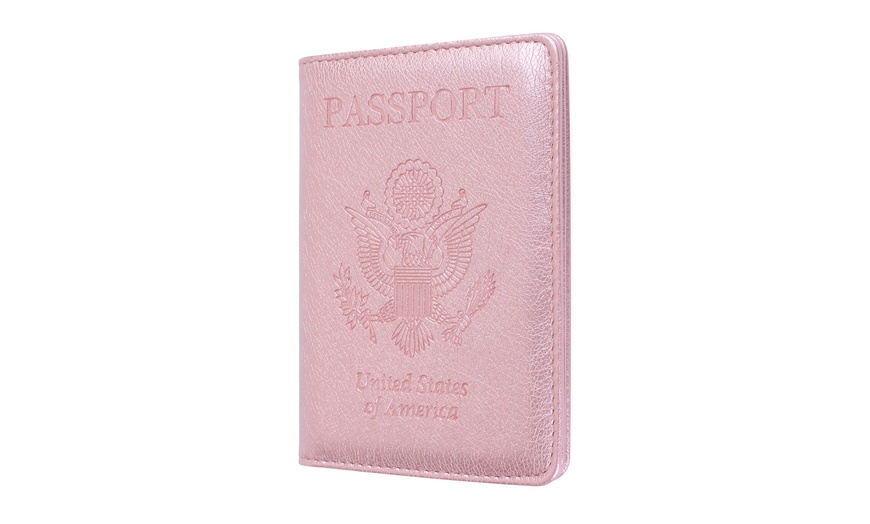 Image 9:  RFID Multi-function Passport Anti-theft Anti-scanning Wallet Passport Holder 