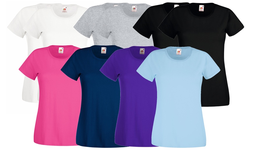 Image 8: Fruit of the Loom Women's T-Shirts