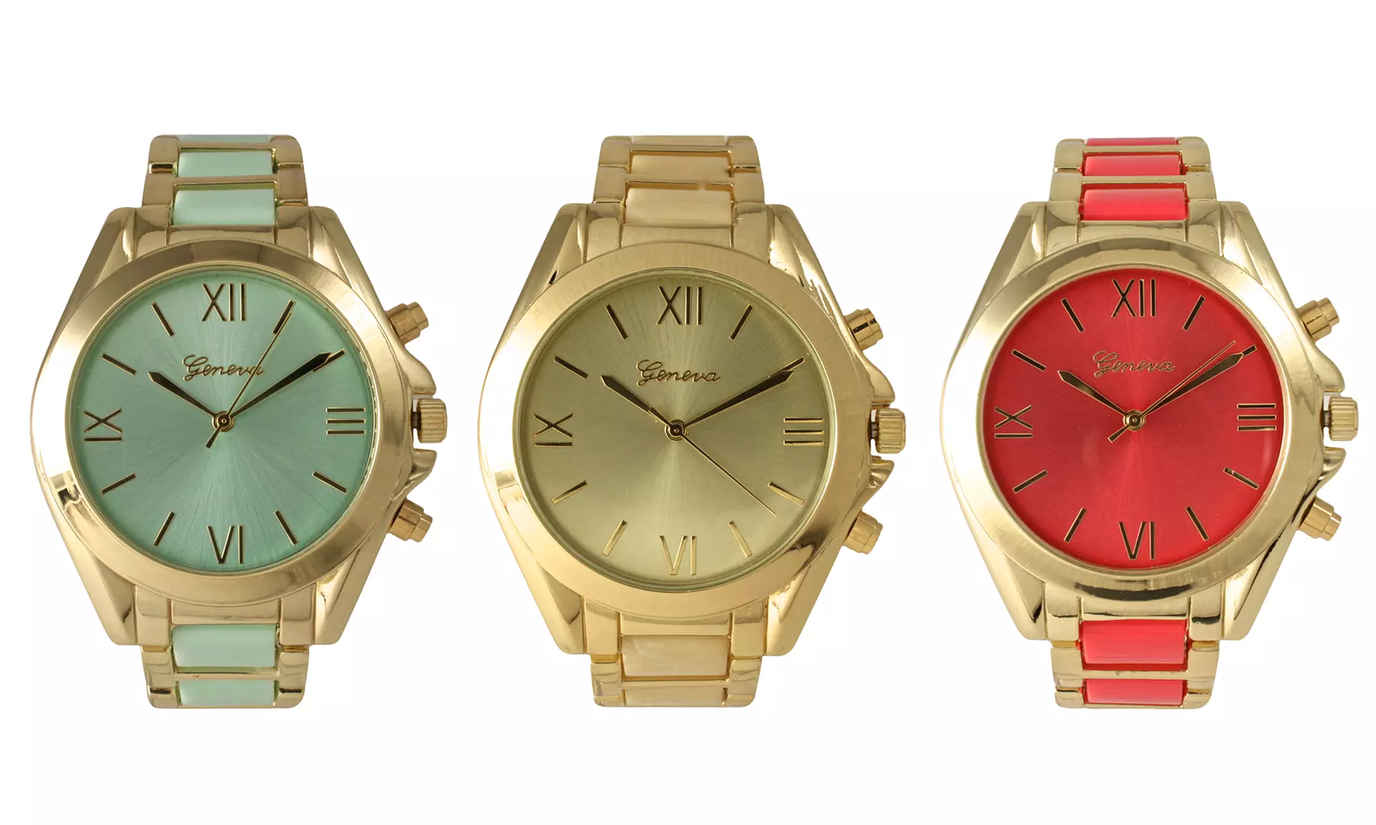 Geneva Women's Two-Tone Boyfriend Watch - Primary Image