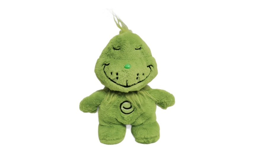 Image 1: Grinch-Inspired Breathing Plush Toy with Glowing and Breathing Effects