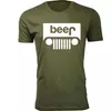 Military Green-White Print