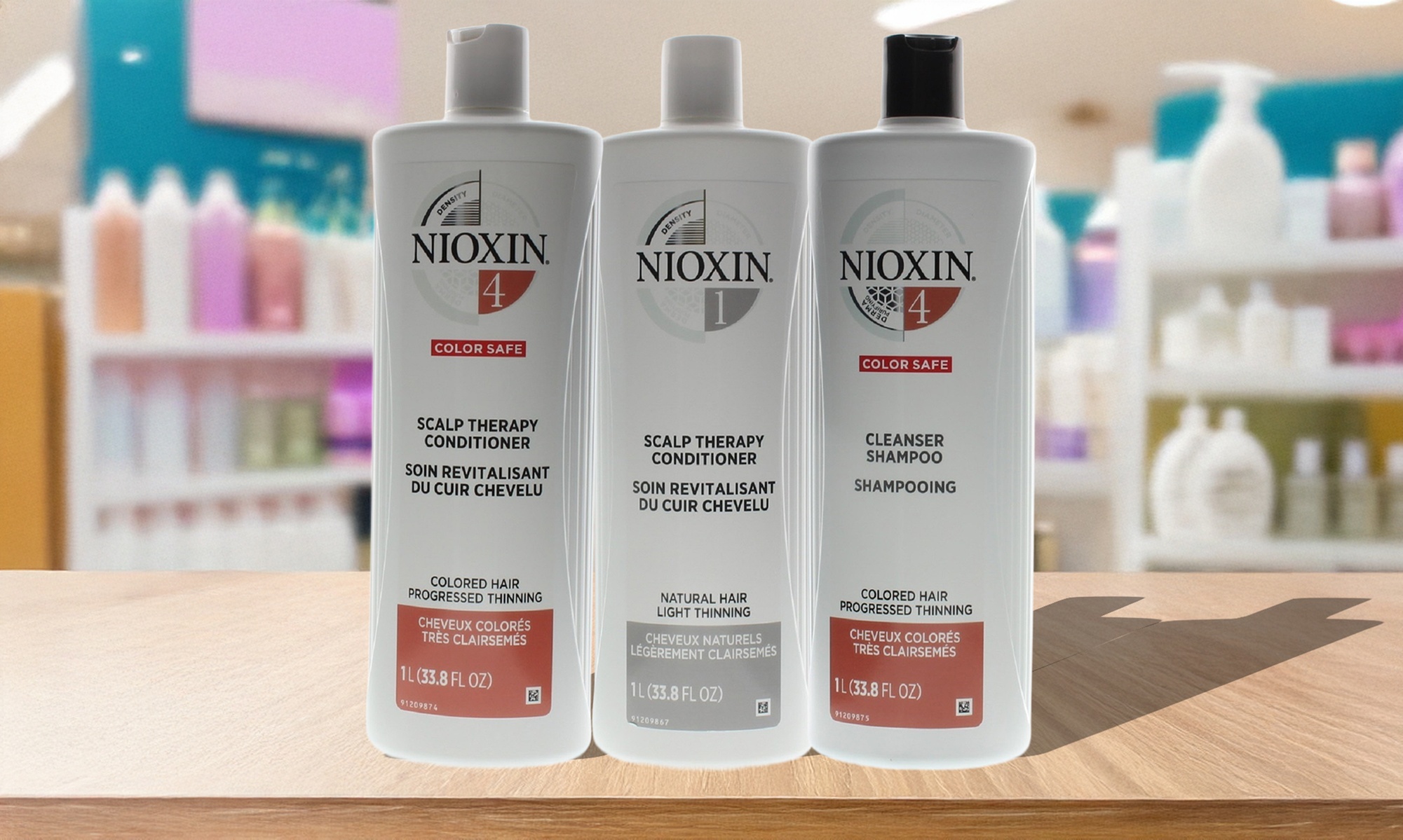 Nioxin Cleanser Shampoo, Scalp Therapy Conditioner, or Liter Duo (33.8oz)
