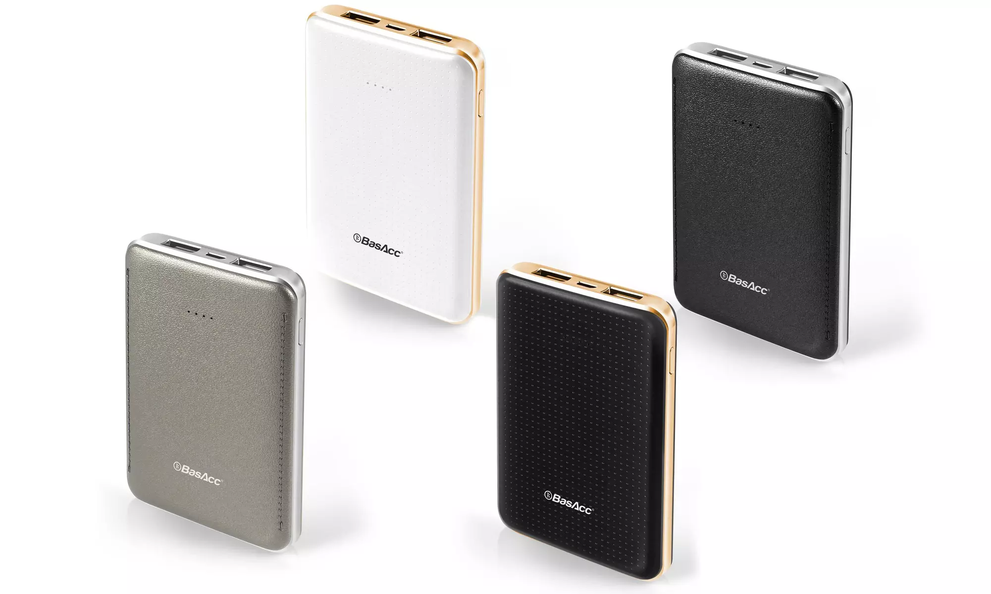 BasAcc 6000mAh Ultra-Slim Dual-USB Portable Power Bank - Primary Image