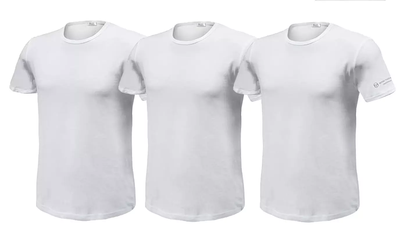 3x, 6x oder 12x Sergio Tacchini T-Shirt mit V-Ausschnitt für Herren