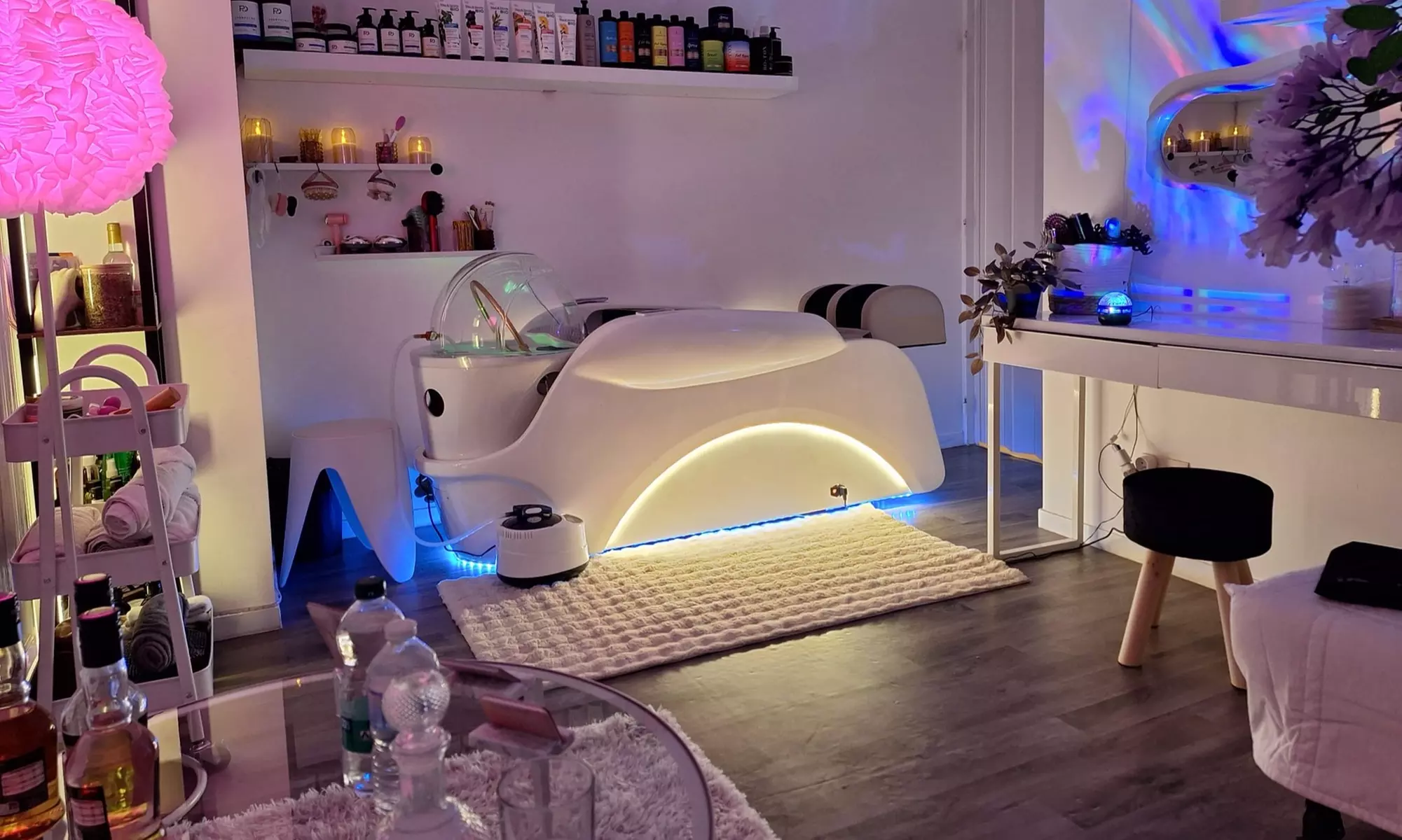 Head spa relaxant avec modelage facial et soin profond