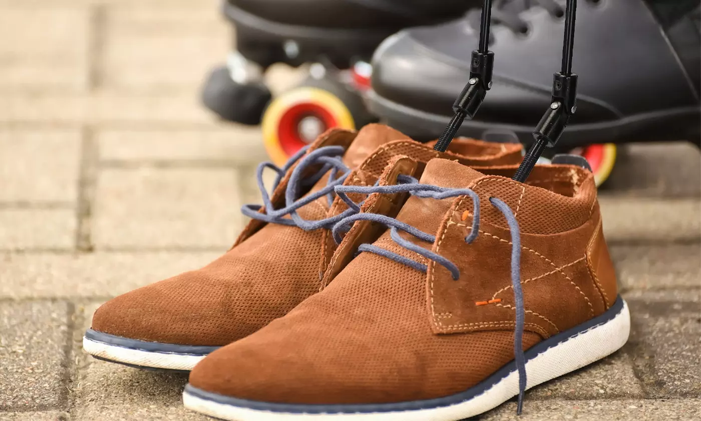 iMounTEK 2-Way Wood Boot Stretchers Shoe Expander w/ Adjustable Length & Width