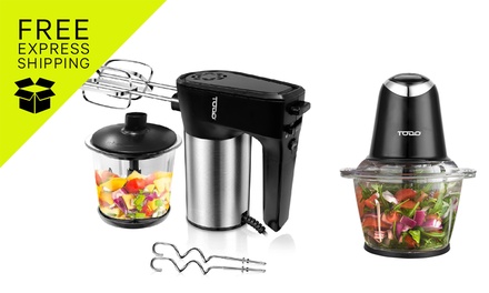 TODO 1L Multi Chopper Hand Mixer 300W Glass Bowl - 42859A3