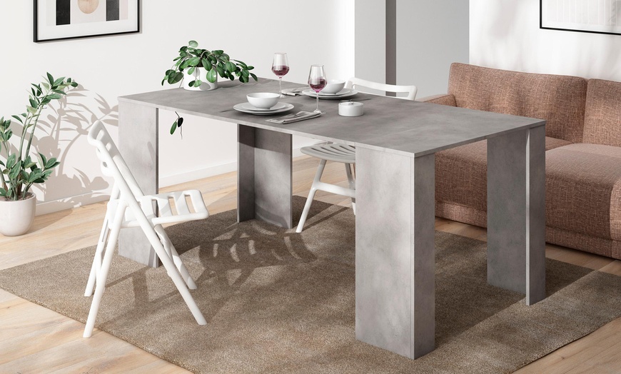 Image 4: Extendable Console Table for 8 Diners