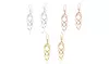 Sterling Silver Layered Drop Earrings