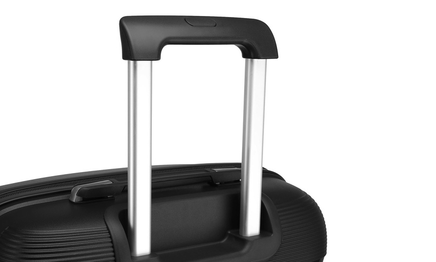 Image 7: Kono 24-Inch Colourful PP Hardshell Suitcase with TSA Lock