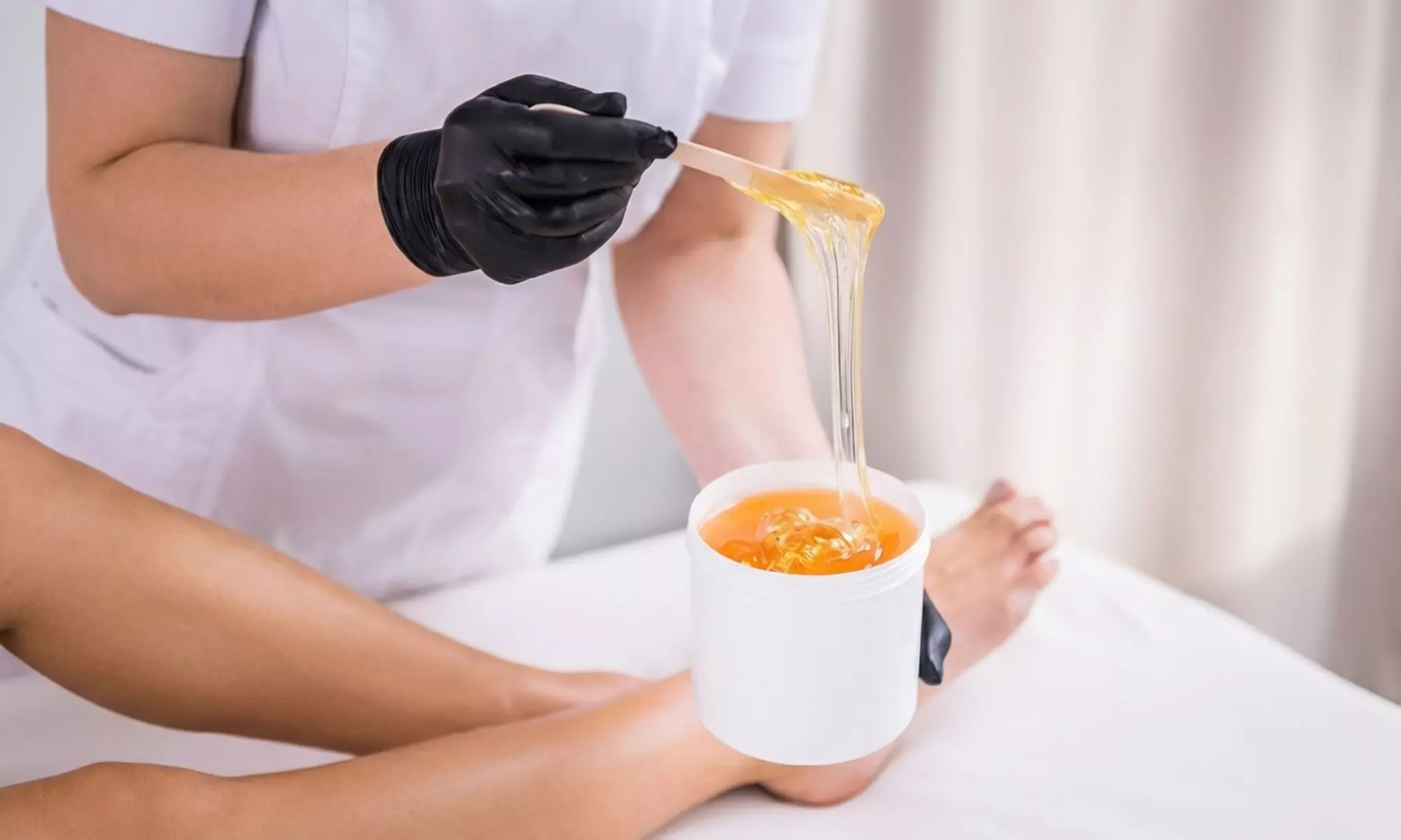 One Full Leg, One Half Leg And Brazilian Waxing