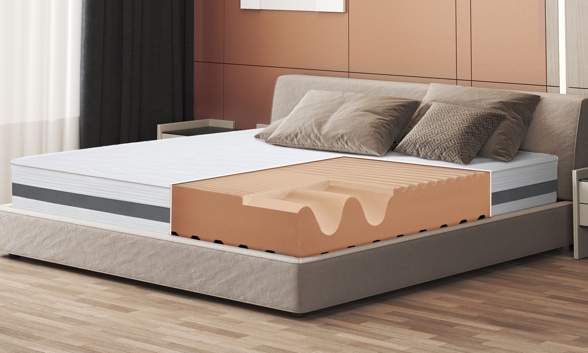 Matelas à mémoire de forme The White Stone