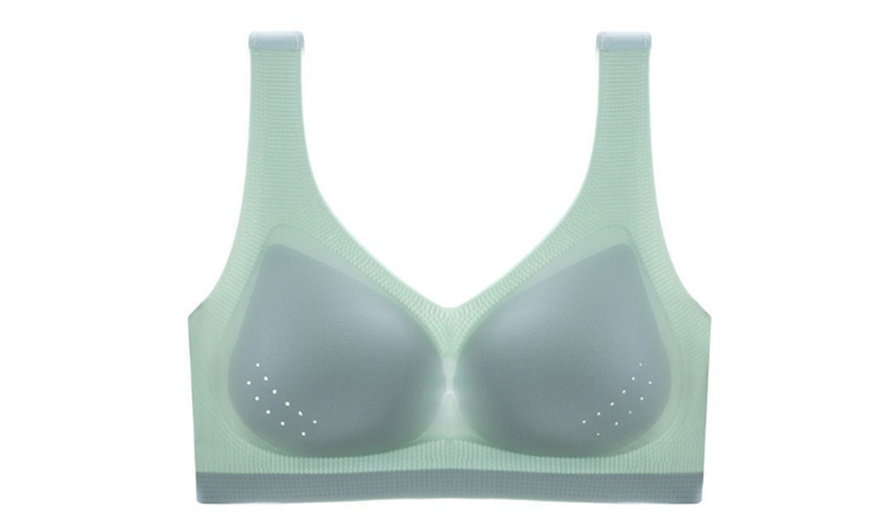 Image 10: Women's Seamless Breathable Push Up Bras