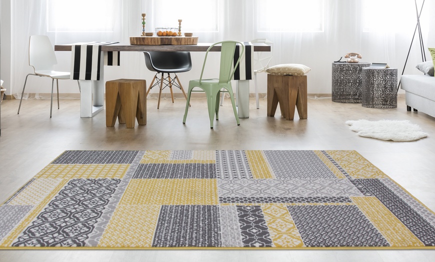 Image 4: Modern Ochre Rug