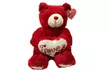 Valentine's Day Plush Bear with Embedded Heart - Second Medium