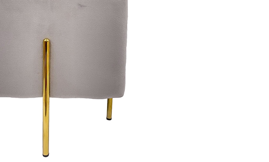 Image 7: Pouf contenitore in velluto