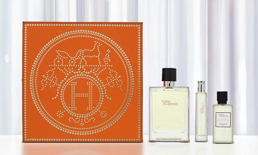 Image 1: Hermès Terre D'Hermès Three-Piece Gift Set for Men