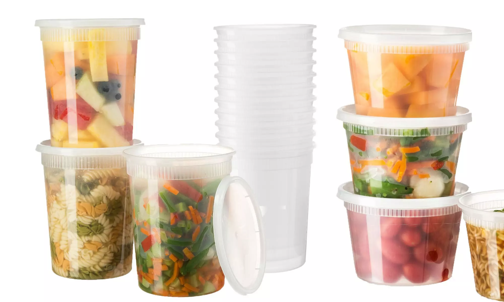 Microwave and Freezer Safe Food Storage Containers Set (48-Piece) - Primary Image