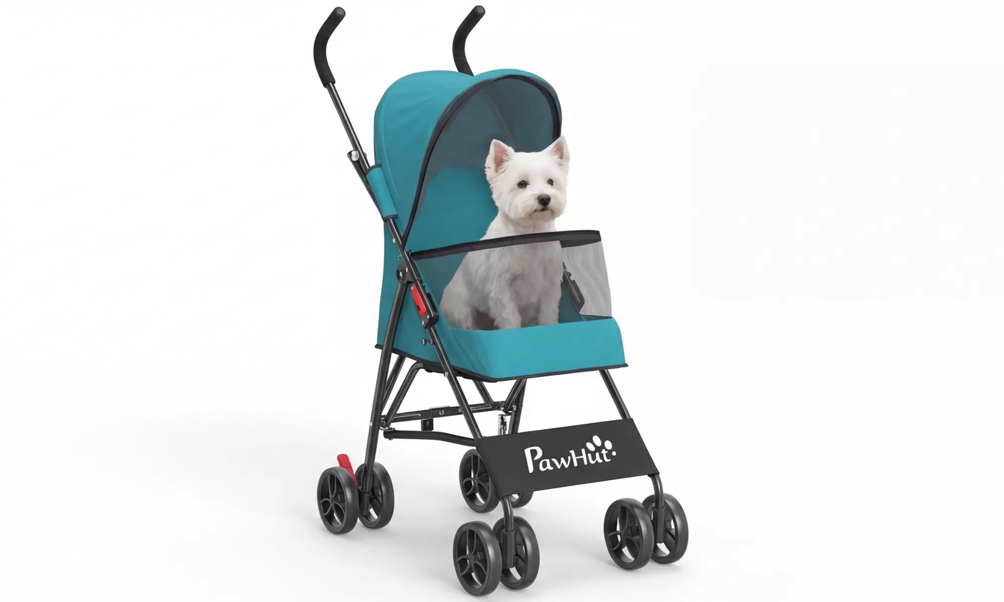 PawHut Foldable Pet Stroller with Canopy