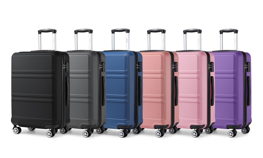 Image 1: Maleta rígida ABS de 1 o 3 piezas KONO con candado TSA