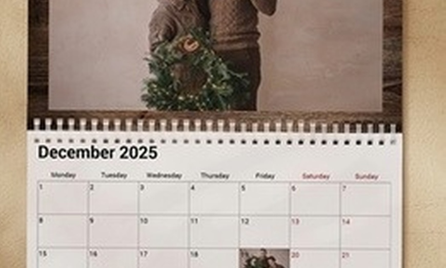 Image 9: Personalize a photo wall calendar of memories to jazz up your home!