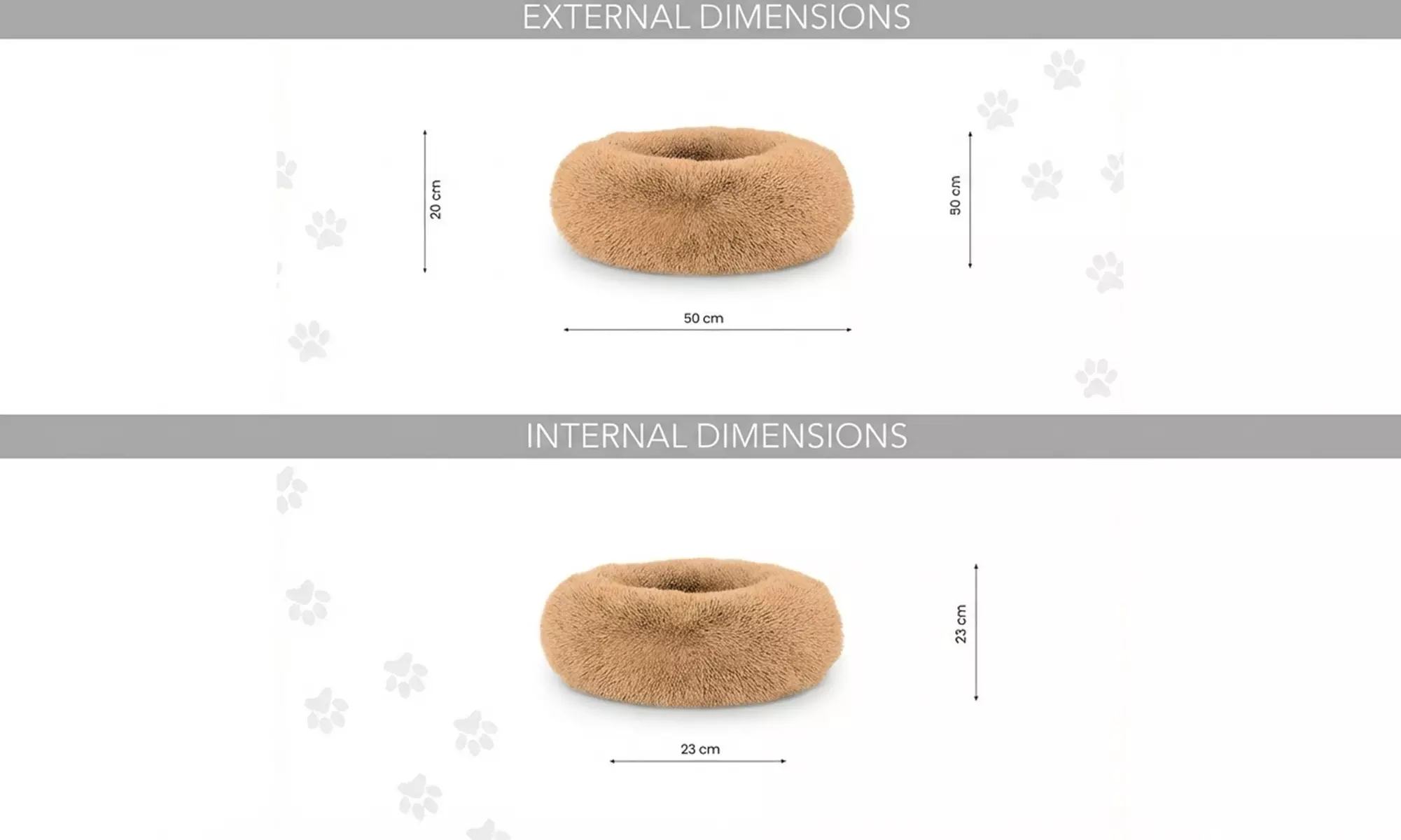 Huisdierenbed met verhoogde randen