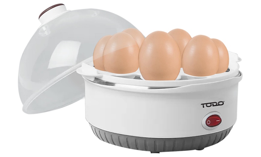 Image 2: TODO 350W Egg Cooker Poacher 7 Cell Tray
