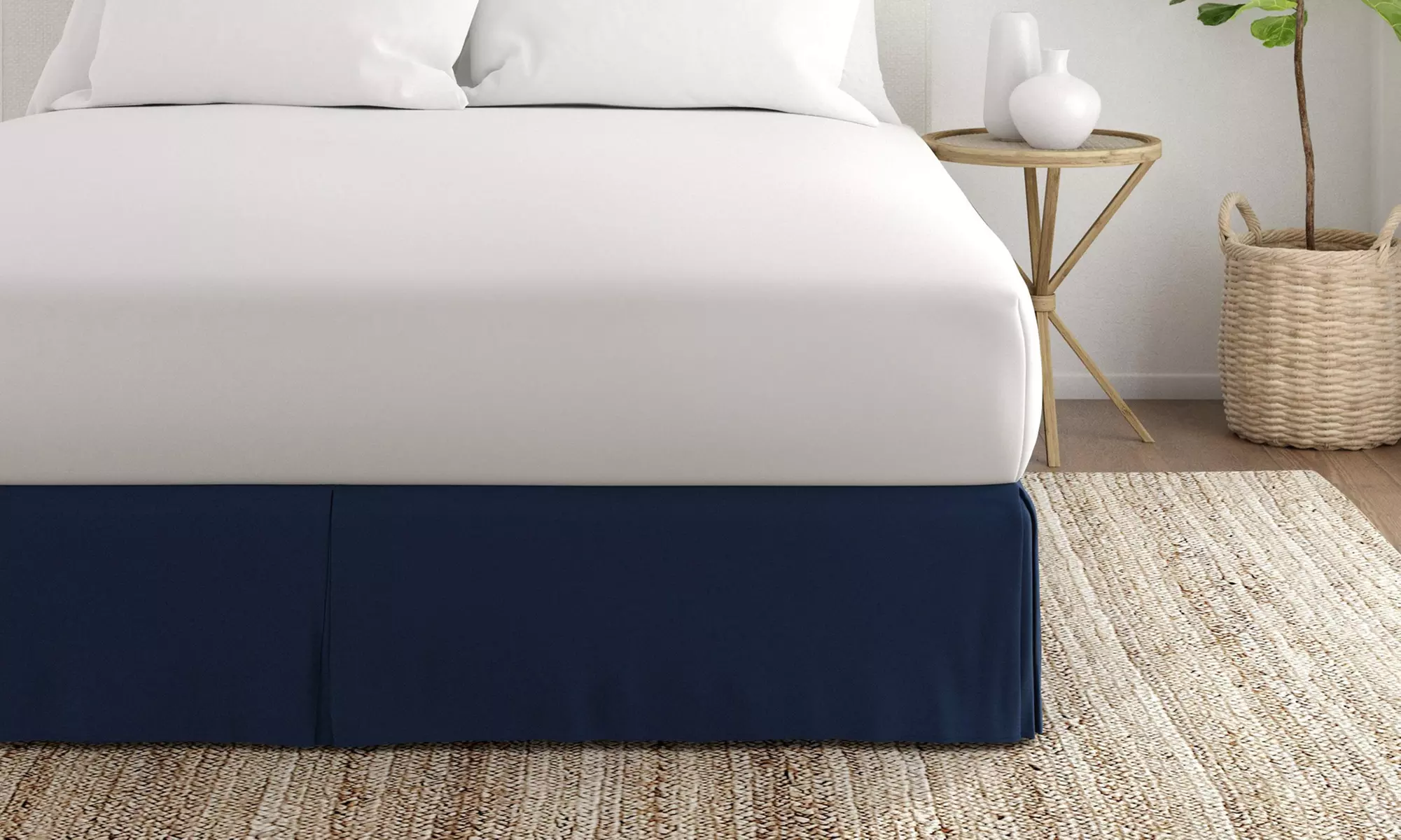 Merit Linens Premium Pleated Dust Ruffle Bed Skirt in 13 Colors