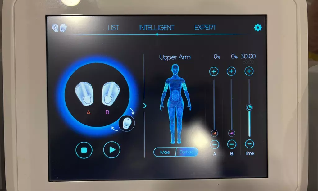 1 o 2 sesiones de tratamiento electromagnético de alta intensidad