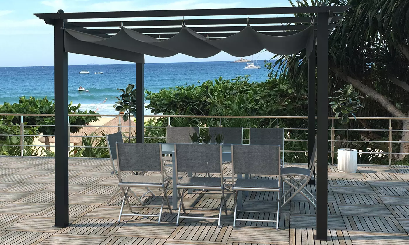 Tonnelle autoportante "Vérone" avec structure aluminium 3 x 3 m de Kocoon, livraison offerte - Primary Image