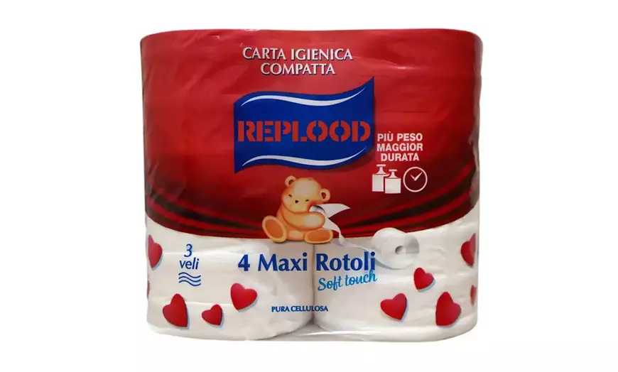 Image 4: 48 rotoli di carta igienica in pura cellulosa Replood