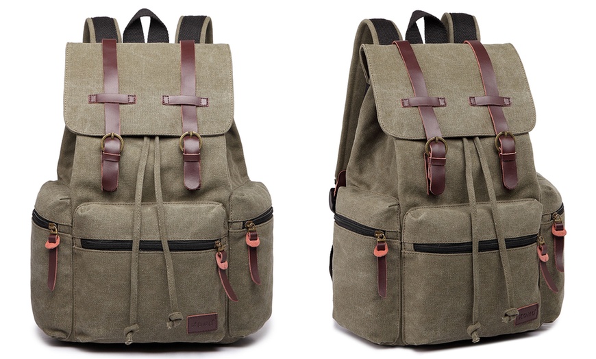 Image 7: Kono Large Multi-Pocket Backpack