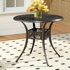 Image 11: Garden Outdoor Cast Aluminum Vintage Bistro Table 