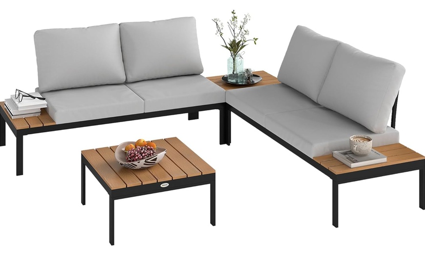 Image 15: Outsunny Four Seater Garden Furniture Set