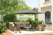 Outsunny 3m x 3m Cantilever Garden Parasol with 360° Rotation and Tilt - Image 4