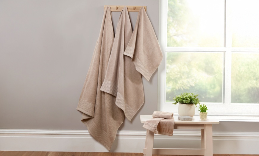 Image 10: Eden Weave 6pc Towel Bale - 500gsm Cotton, Ultra-Absorbent, OEKO-TEX