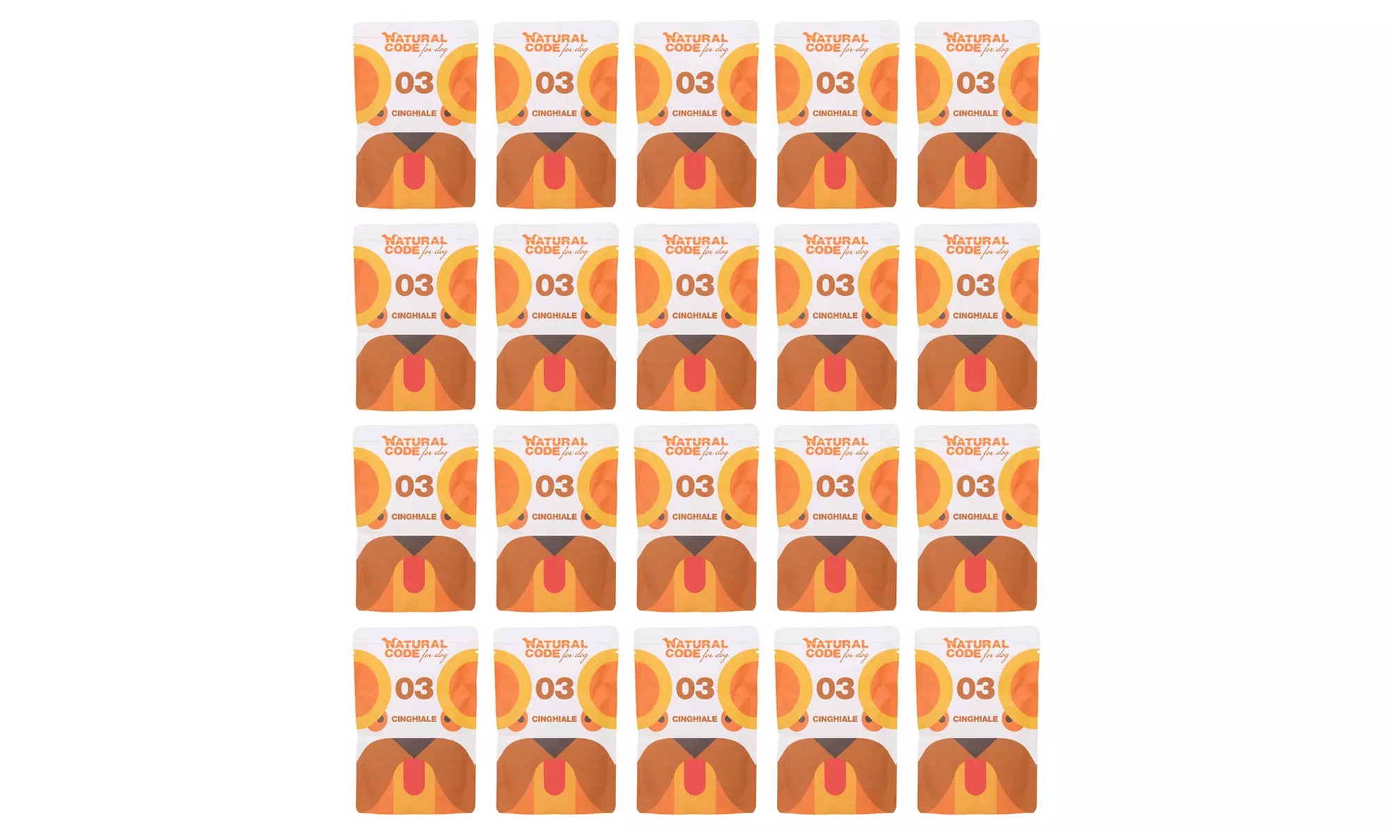 20 o 48 bustine di cibo per cani Natural Code