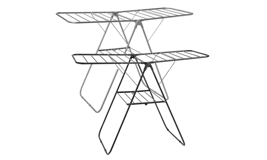 Image 1: Foldable Clothes Airer