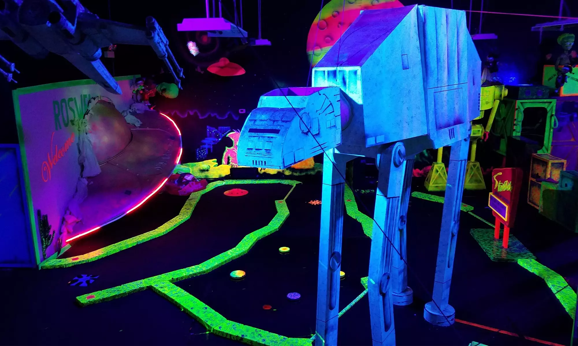 18-Hole Mini-Golf, 3-D Glasses & Unlimited Arcade Play for 1-4 People