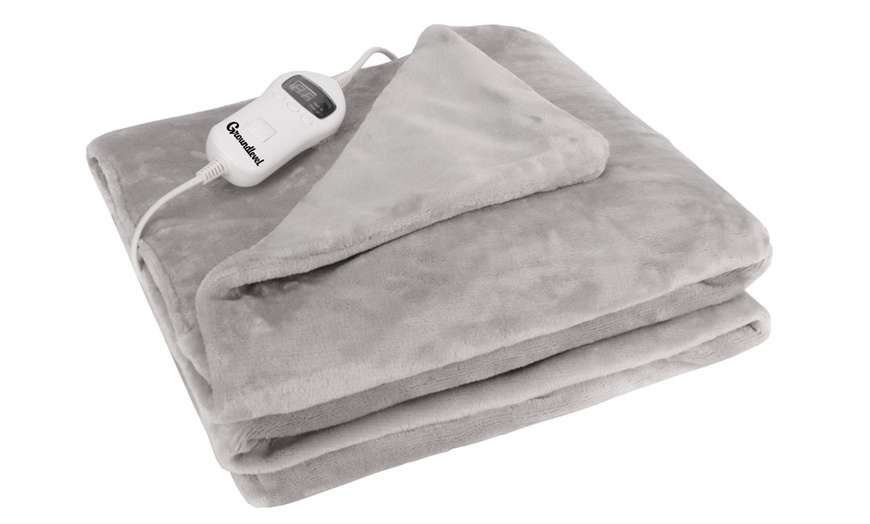 Up To 50 Off Heated Electric Warm and Cosy Blanket Groupon