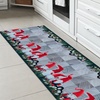 Image 21: Alfombra con diseño navideño rectangular
