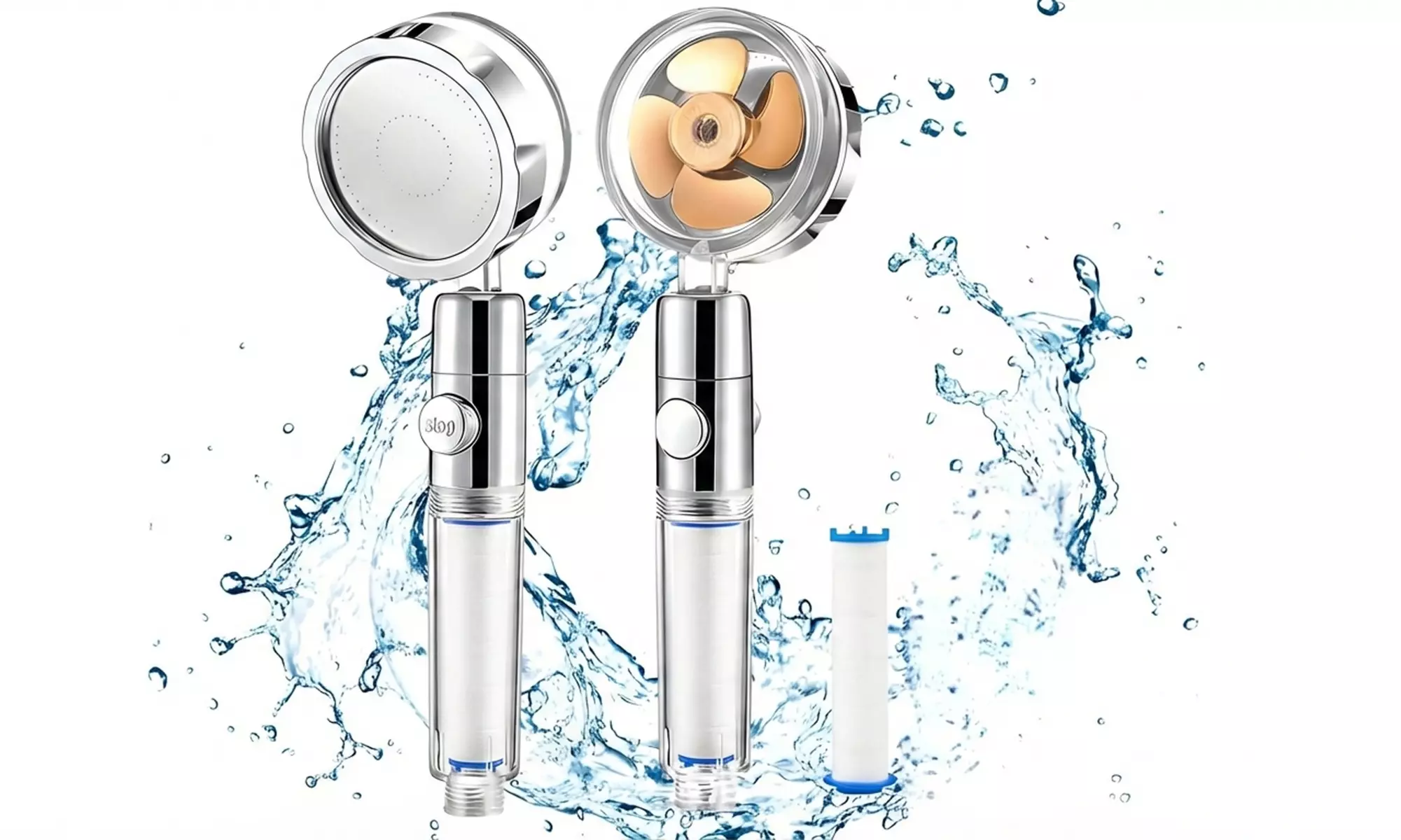 Pommeau de douche turbo avec filtre