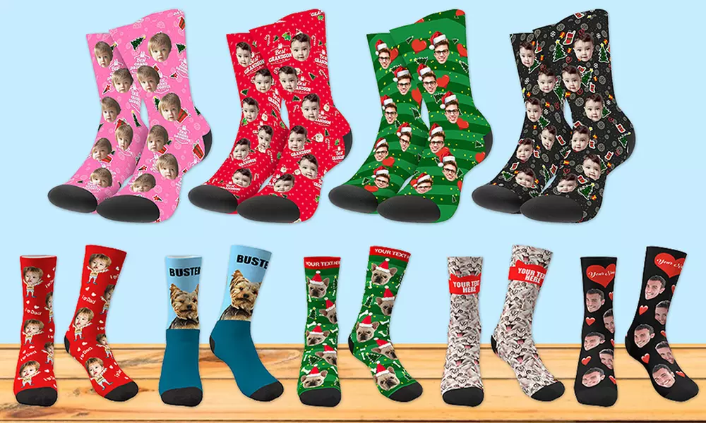 Up to 83% Off Custom Photo Socks from Justyling