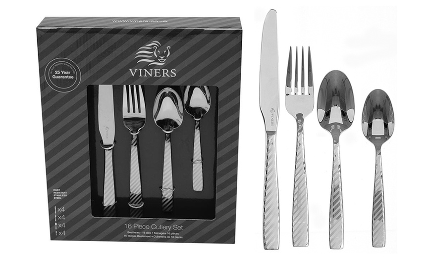 Image 1: Viners 16-Piece Cutlery Set