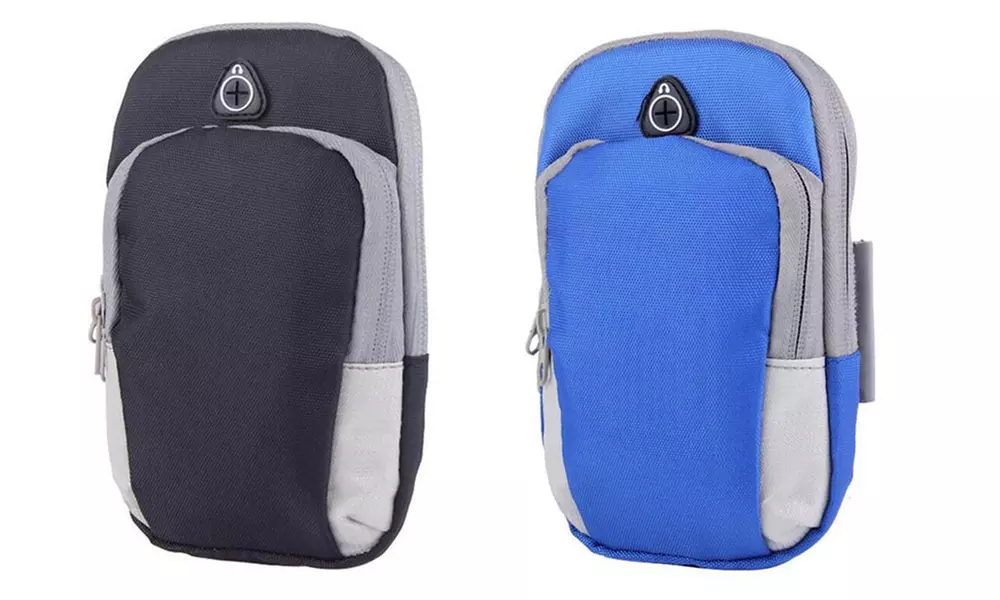 1x oder 2x Sport-Armtasche mit doppeltem Innenfach