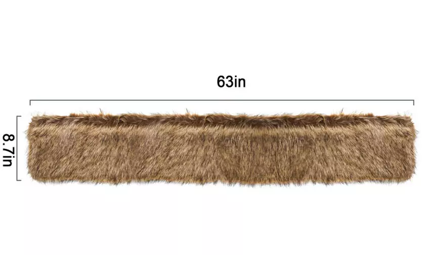 Womens Faux Fur Collar Shawl Faux Fur Scarf Wrap Evening Cape for Winter Coat